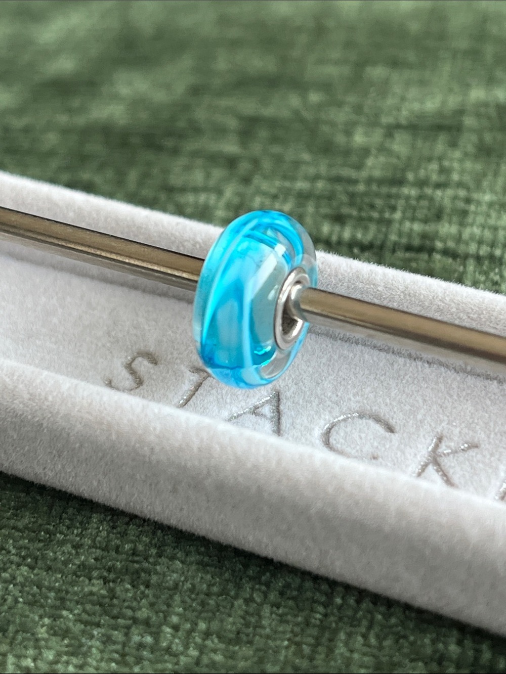 Trollbeads Turquoise Ribbon Bead